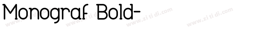 Monograf Bold字体转换